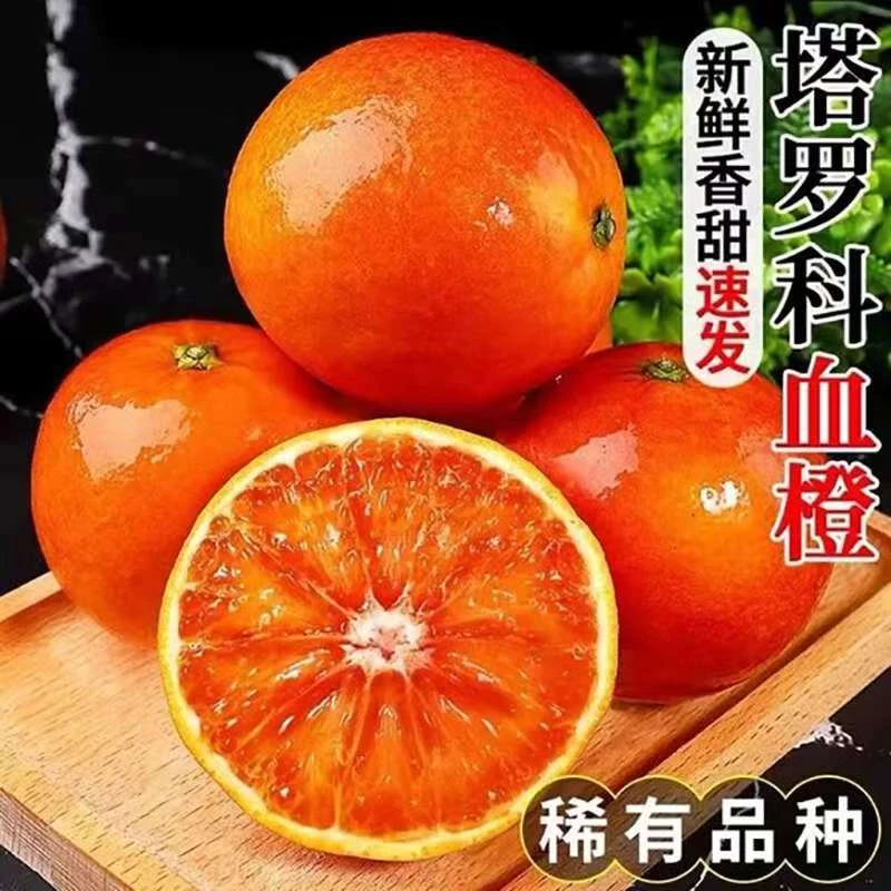 四川资中塔罗科血橙新鲜当季水果皮薄香甜爆汁血橙