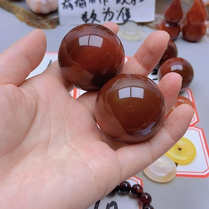【闪购商品】未镶嵌玛瑙/玉髓珠宝半成品白**男
