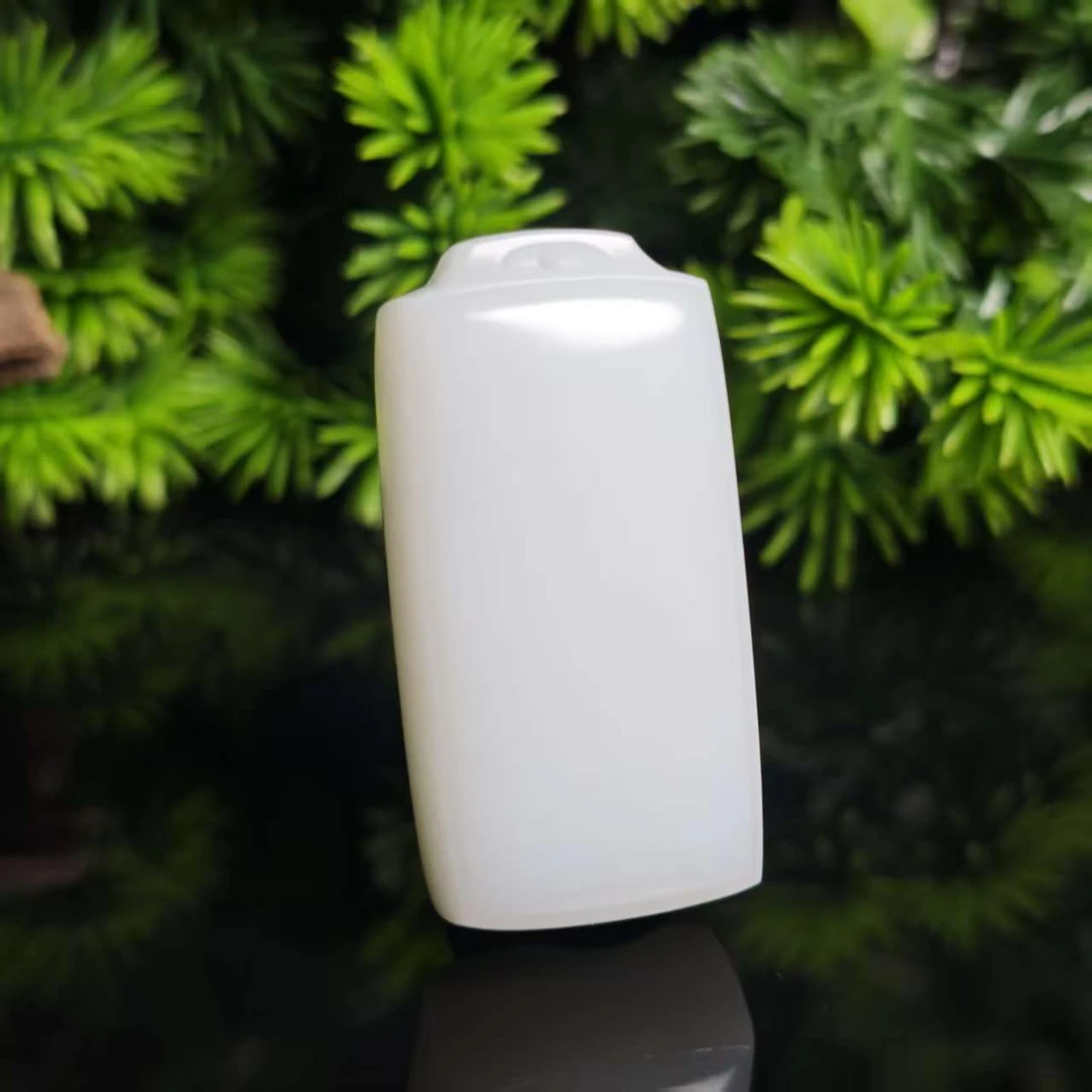 lot6101 无事牌 和田玉羊脂白 39.3*29.7*12.7mm 24g