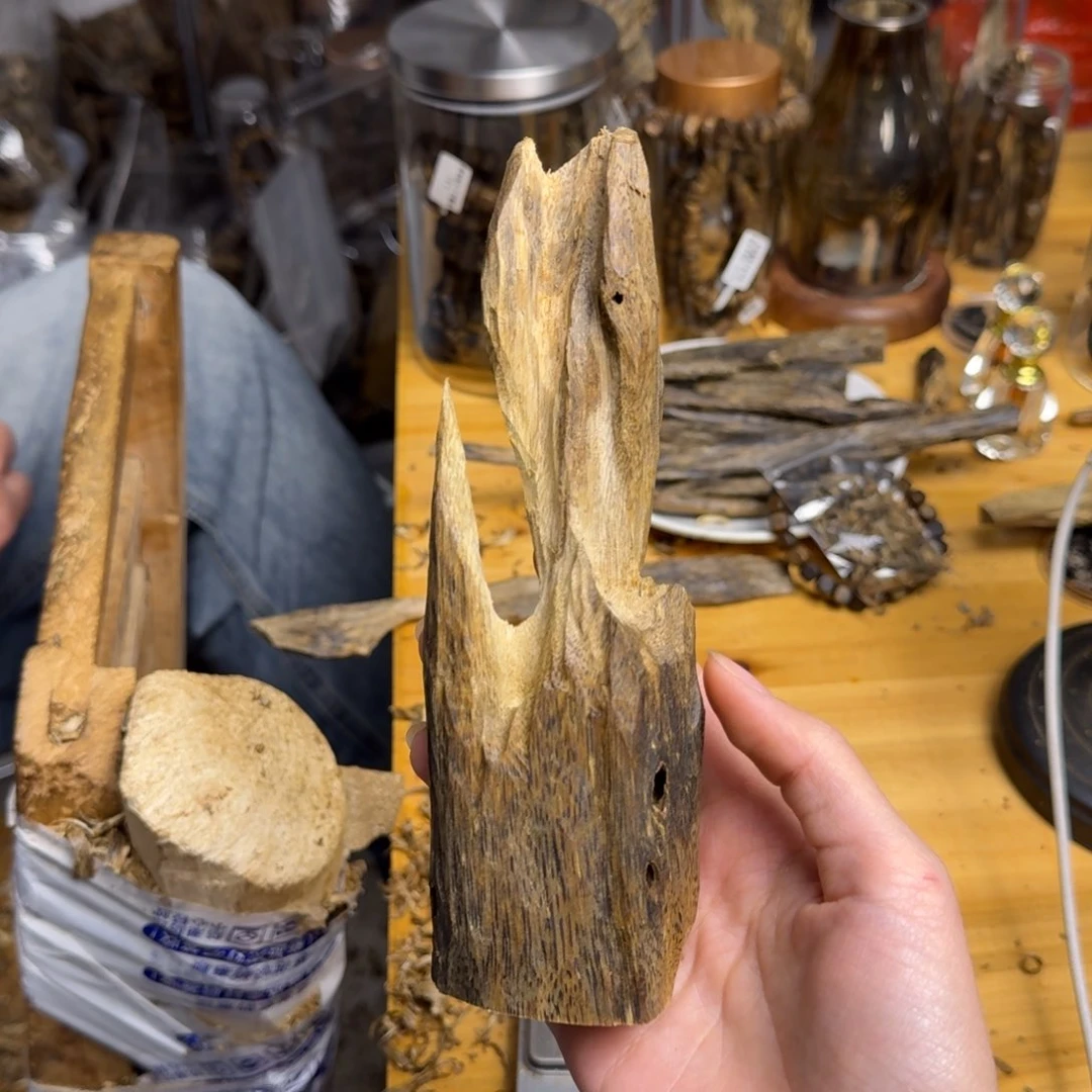 沉香沉香碎屑白棋品种块料88克