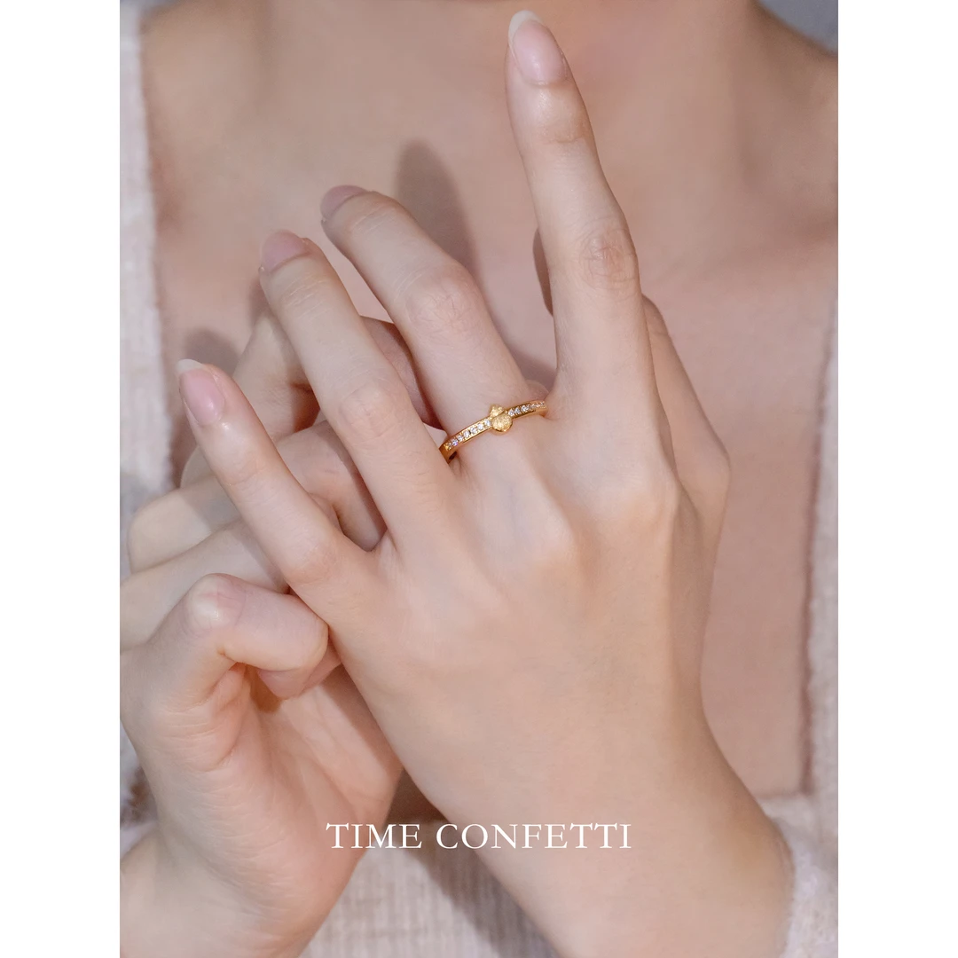 黄铜戒指 镀K金【孙二娘】气质百搭精致葫芦戒指TC 11731