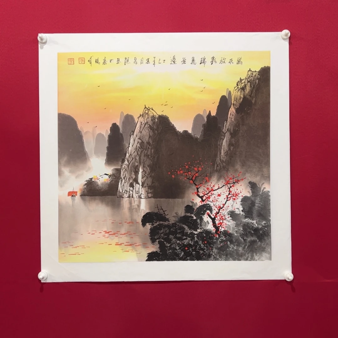 国画张泉踪68×68精品