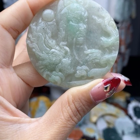 翡翠颈饰14K金镶嵌翡翠