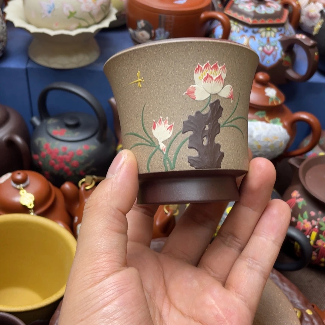 紫砂茶杯紫砂主人杯130cc