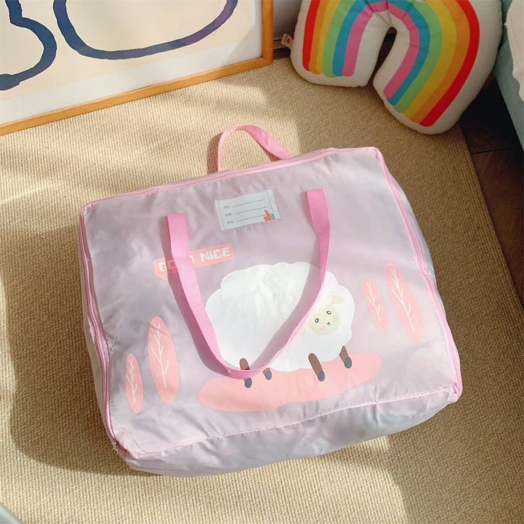 25062017A 可爱粉色幼儿园被子收纳袋棉被包