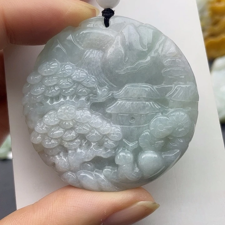 翡翠未镶嵌颈饰天然翡翠