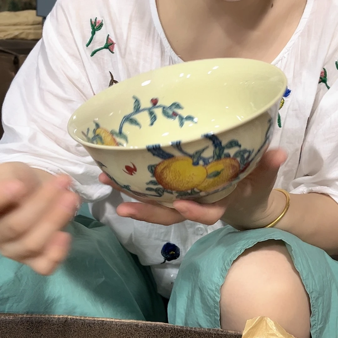 摆件//////景德镇陶瓷瓷器。黄。