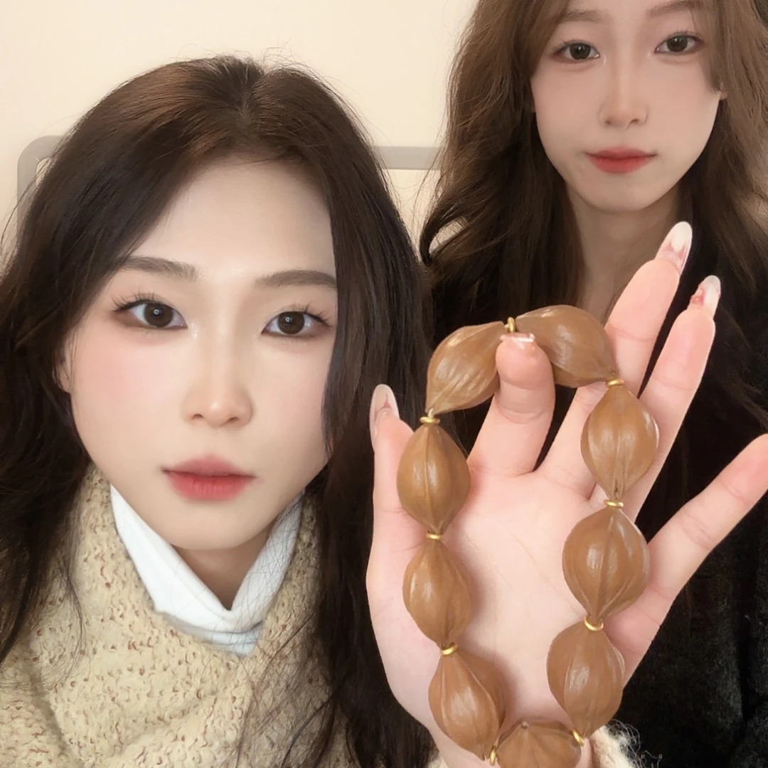 橄榄核手串/手链尺寸2.4四花素串