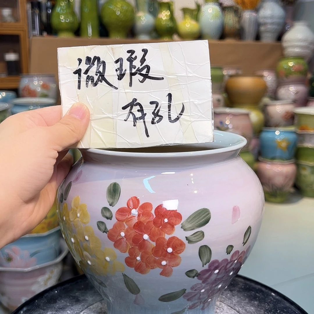 景德镇陶瓷花盆花器瑕258