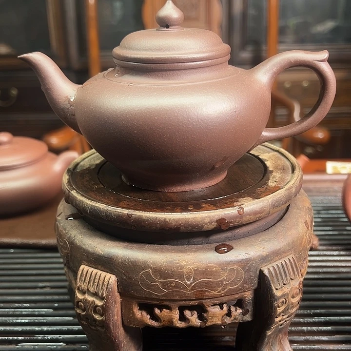 茶壶紫砂笑樱紫泥350cc
