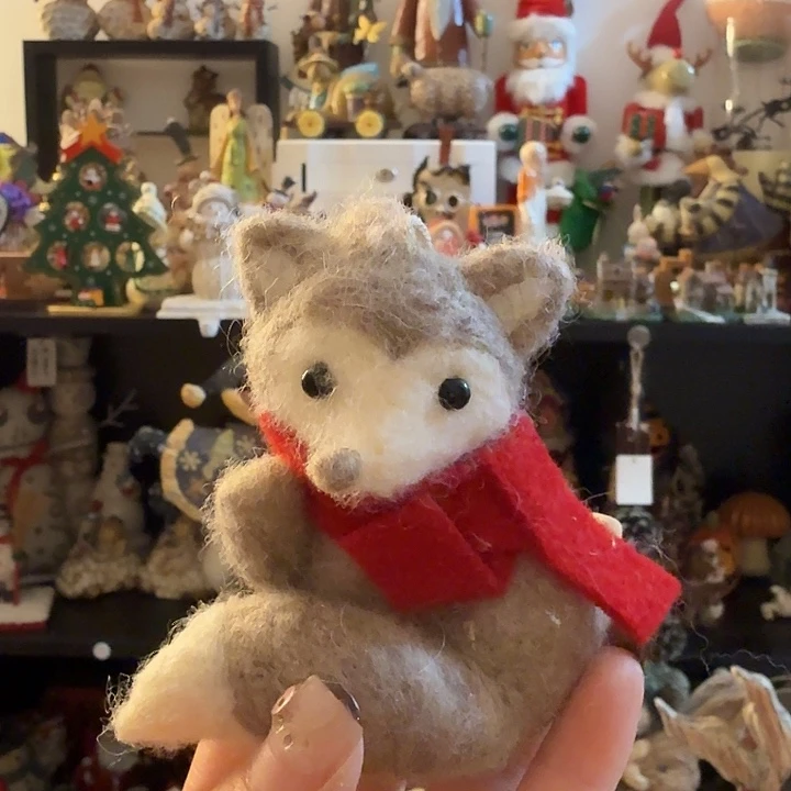 毛绒毛毡狐狸微瑕不退换