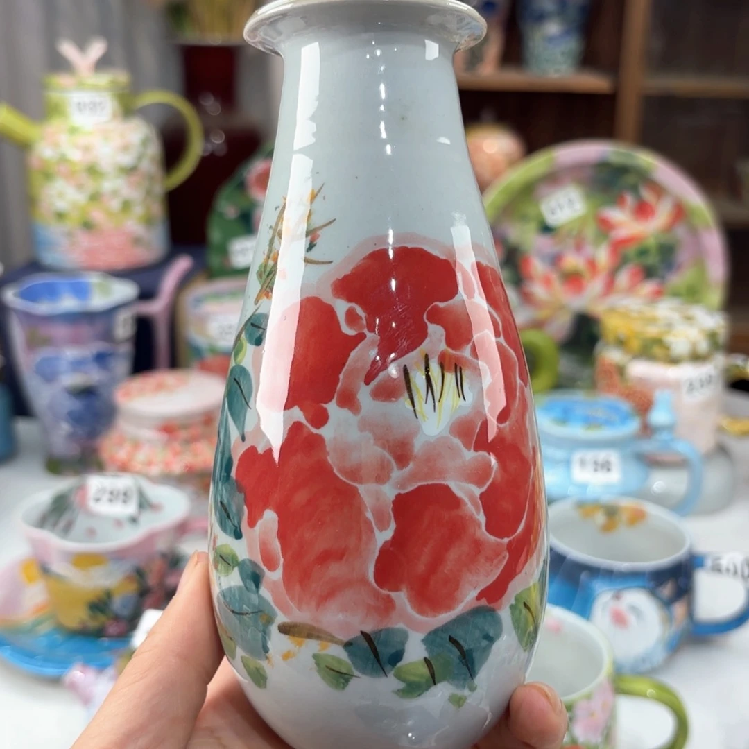 景德镇手绘高温釉下彩陶瓷茶具