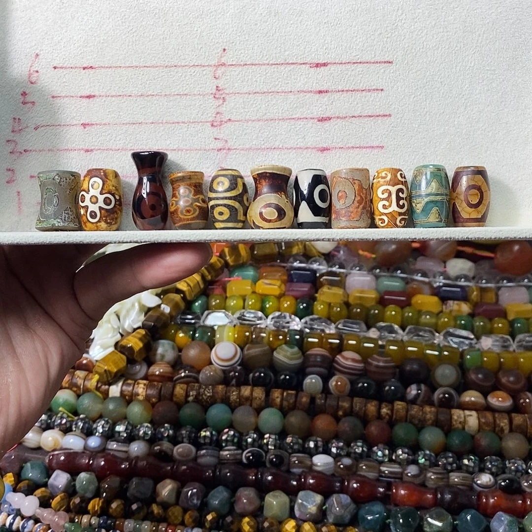 石英质玉未镶嵌，天珠顶珠任选4颗，下单备注数字，