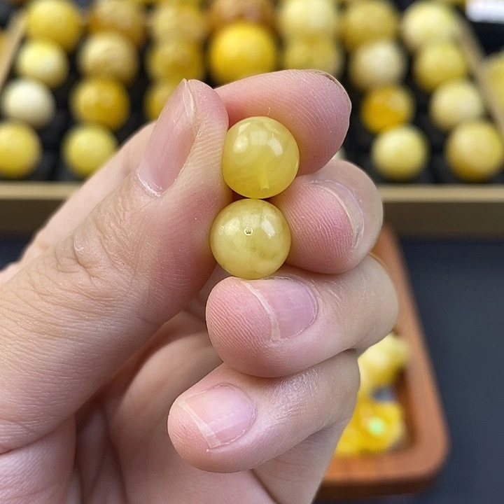 未镶嵌琥珀裸石蜜蜡圆珠c310++