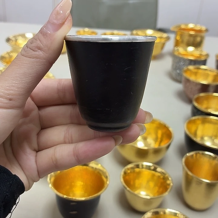 23李小鹤铁包银足银15克闻香杯50毫升