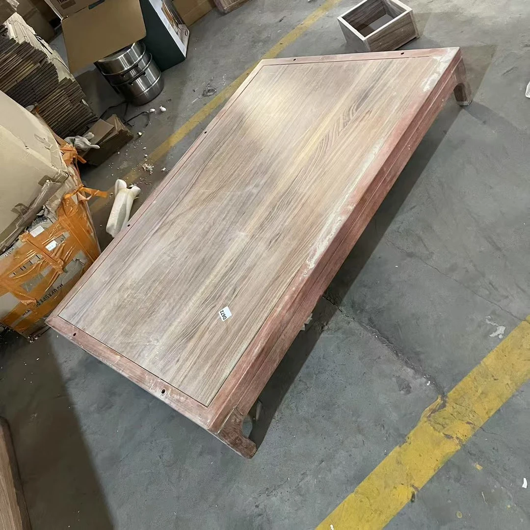 D672（白胚，微瑕）乌金木135*87cm实木沙发【不包装】库存尾货（铁2）