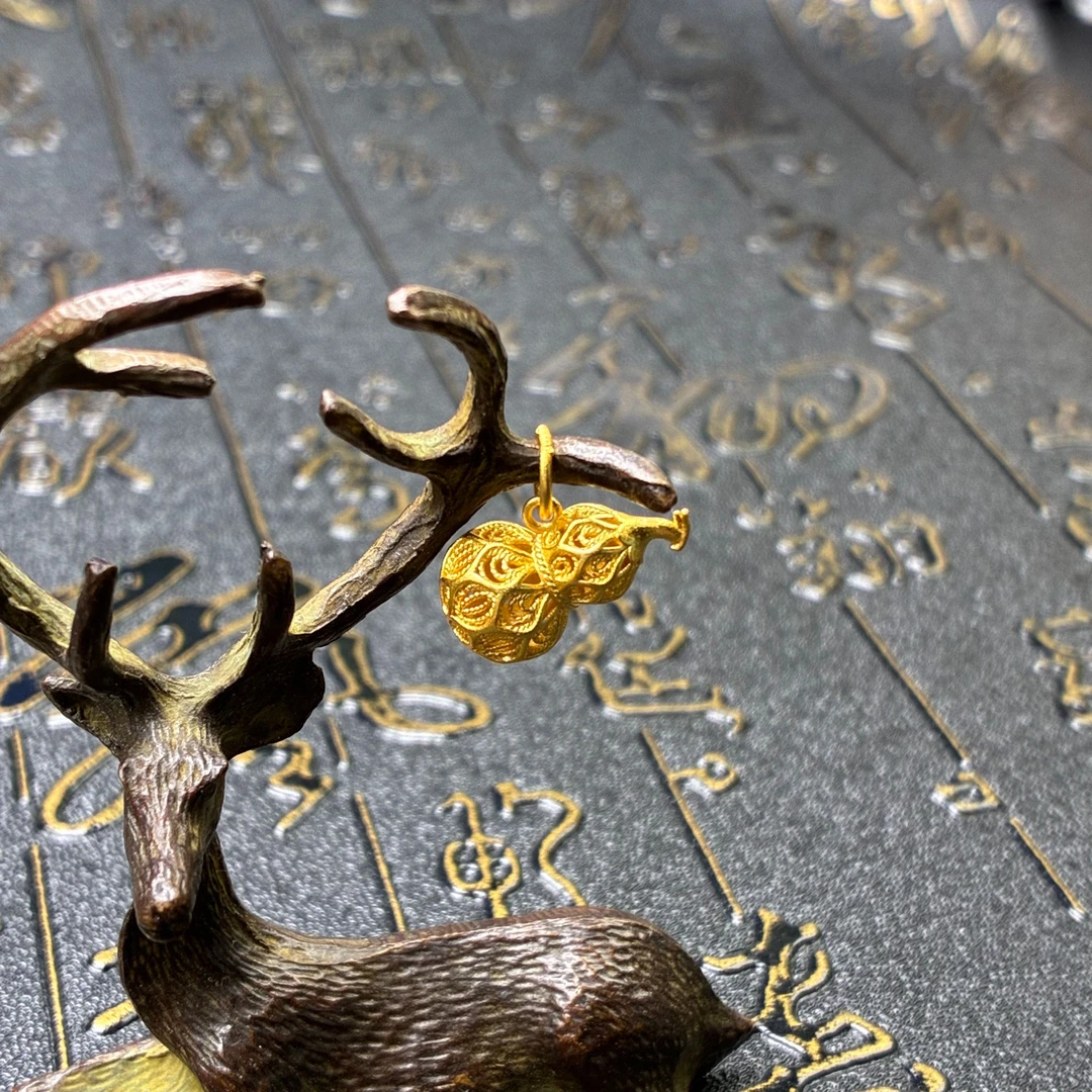 足银银制品 足银葫芦吊坠【小北质检】ZJH44Z60多样性发一