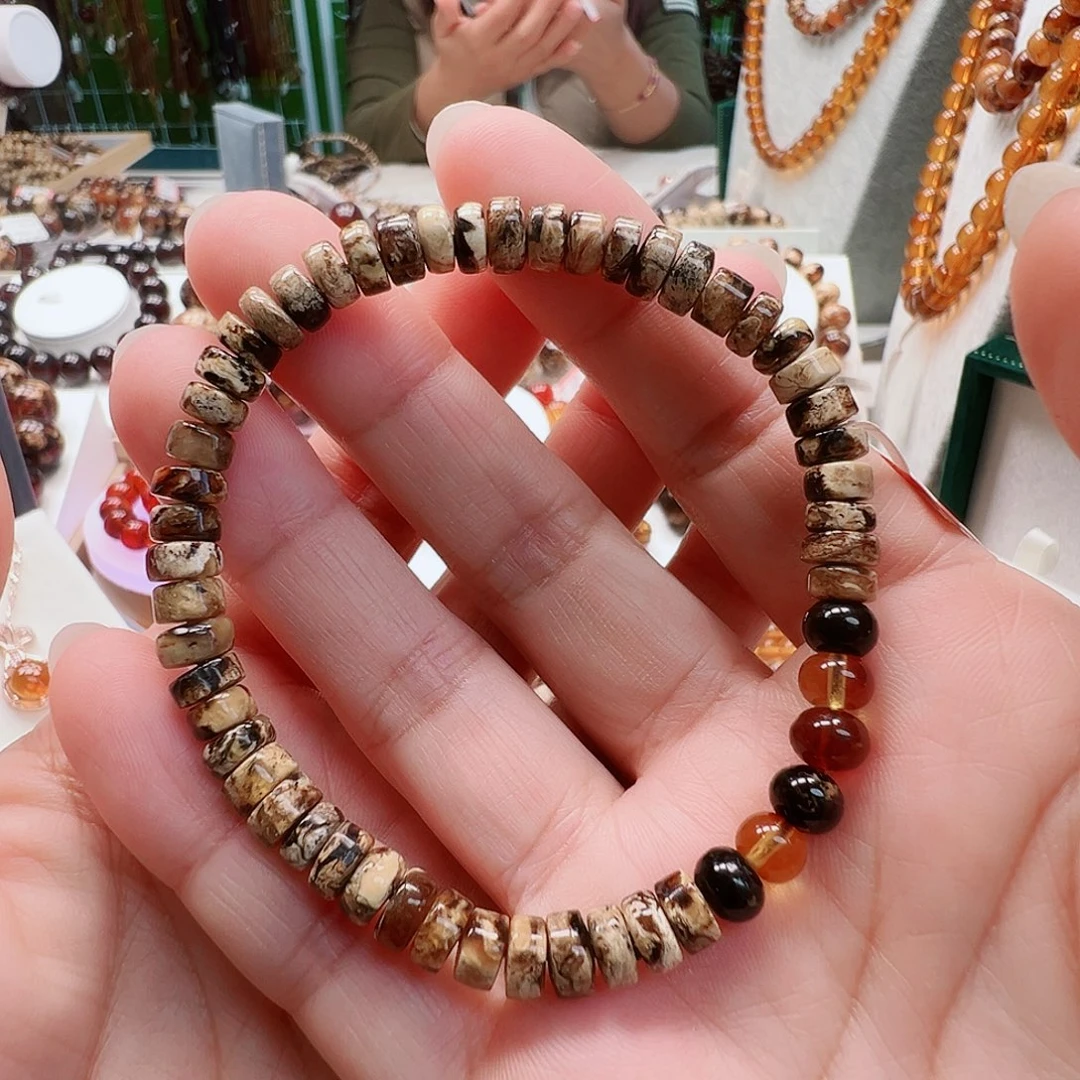 琥珀未镶嵌裸石抚顺琥珀6直切