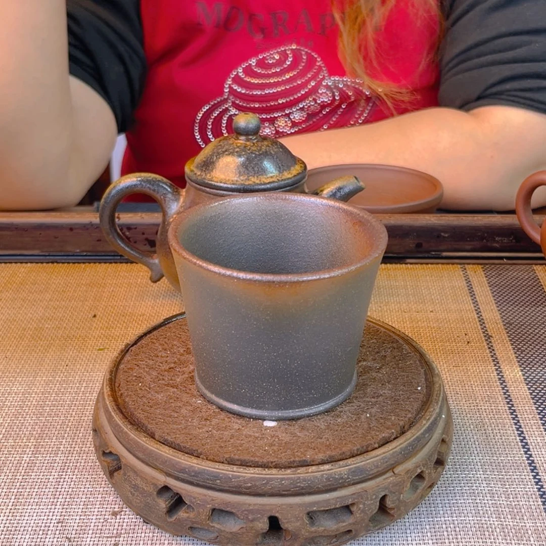 茶壶紫砂紫泥柴烧120cc