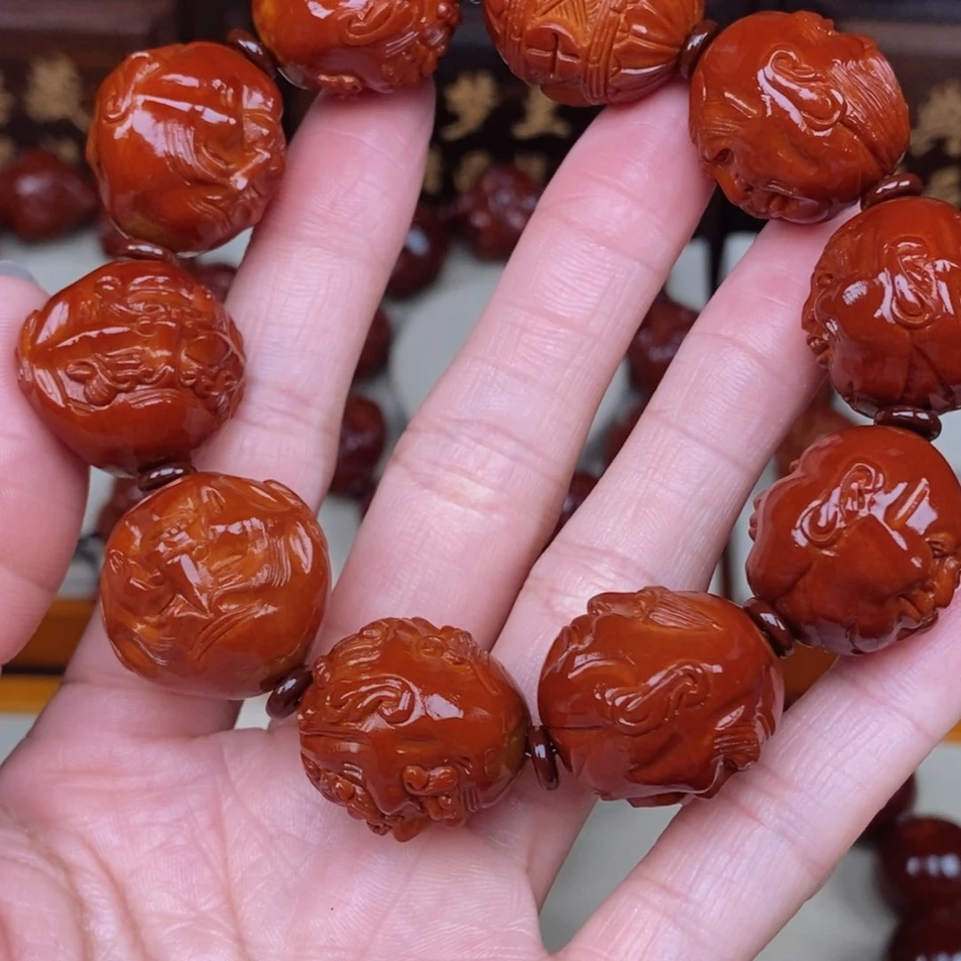 橄榄核吊坠t****文十八罗汉