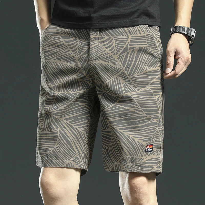 香港高端纯棉短裤男夏季2025新款商务休闲五分裤子男外穿透气中裤