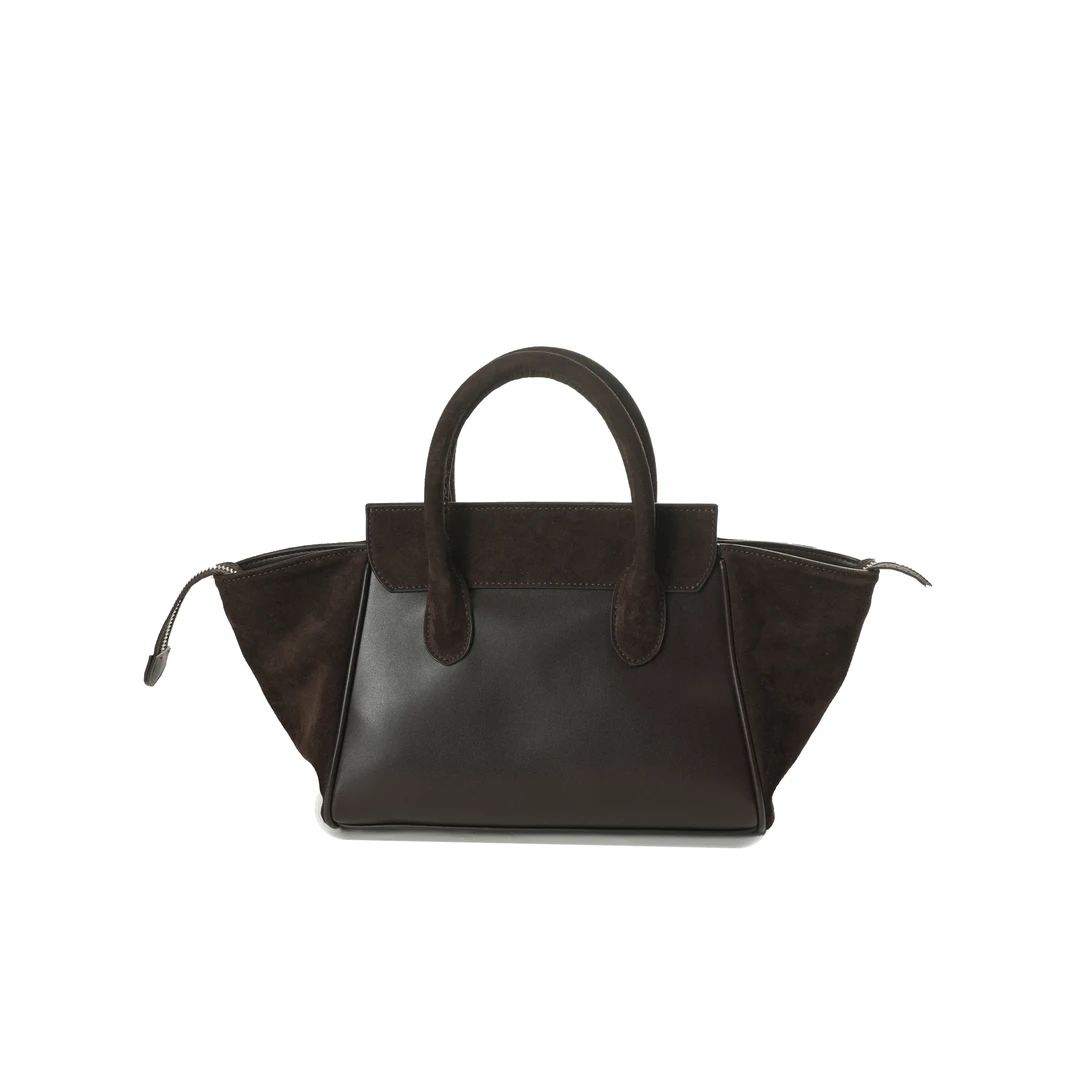 【高定】高定女包新款2025新款时尚斜挎单肩包99066-深棕色