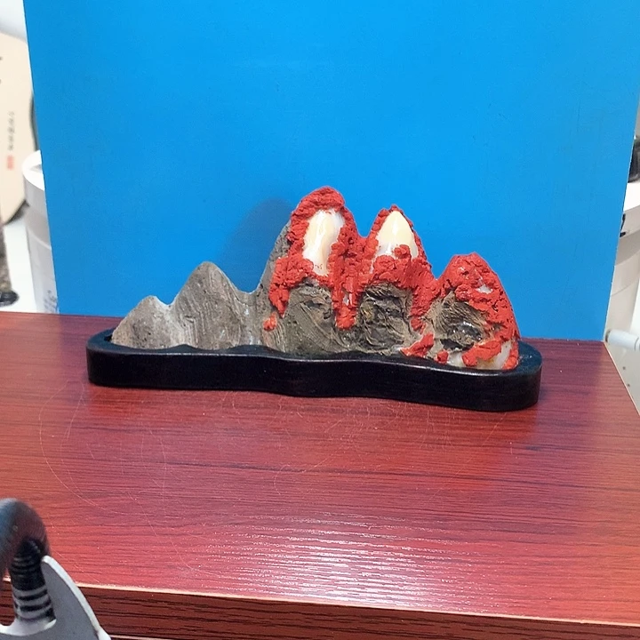 灵璧白灵玉石摆件