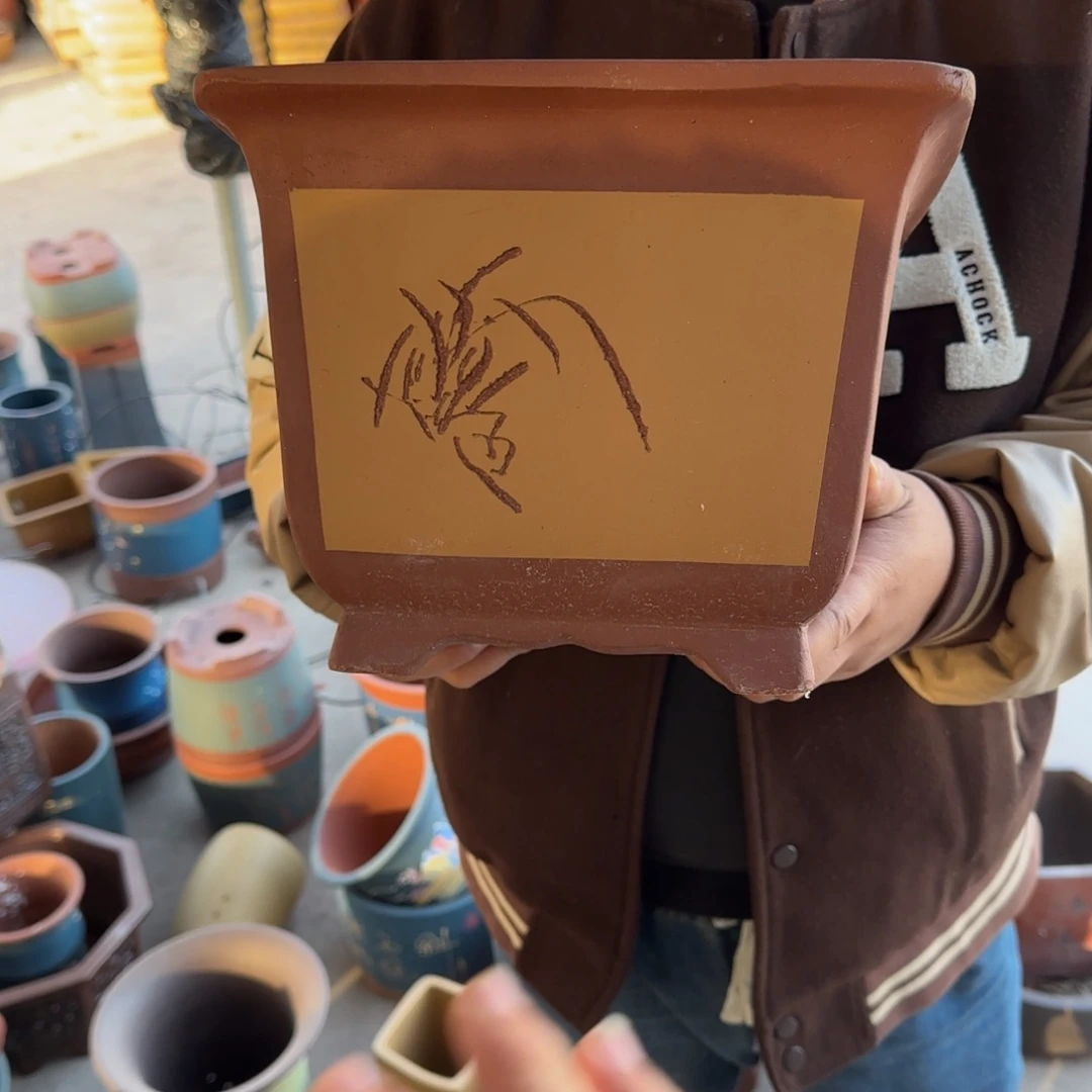 紫砂花盆口径20.20口径