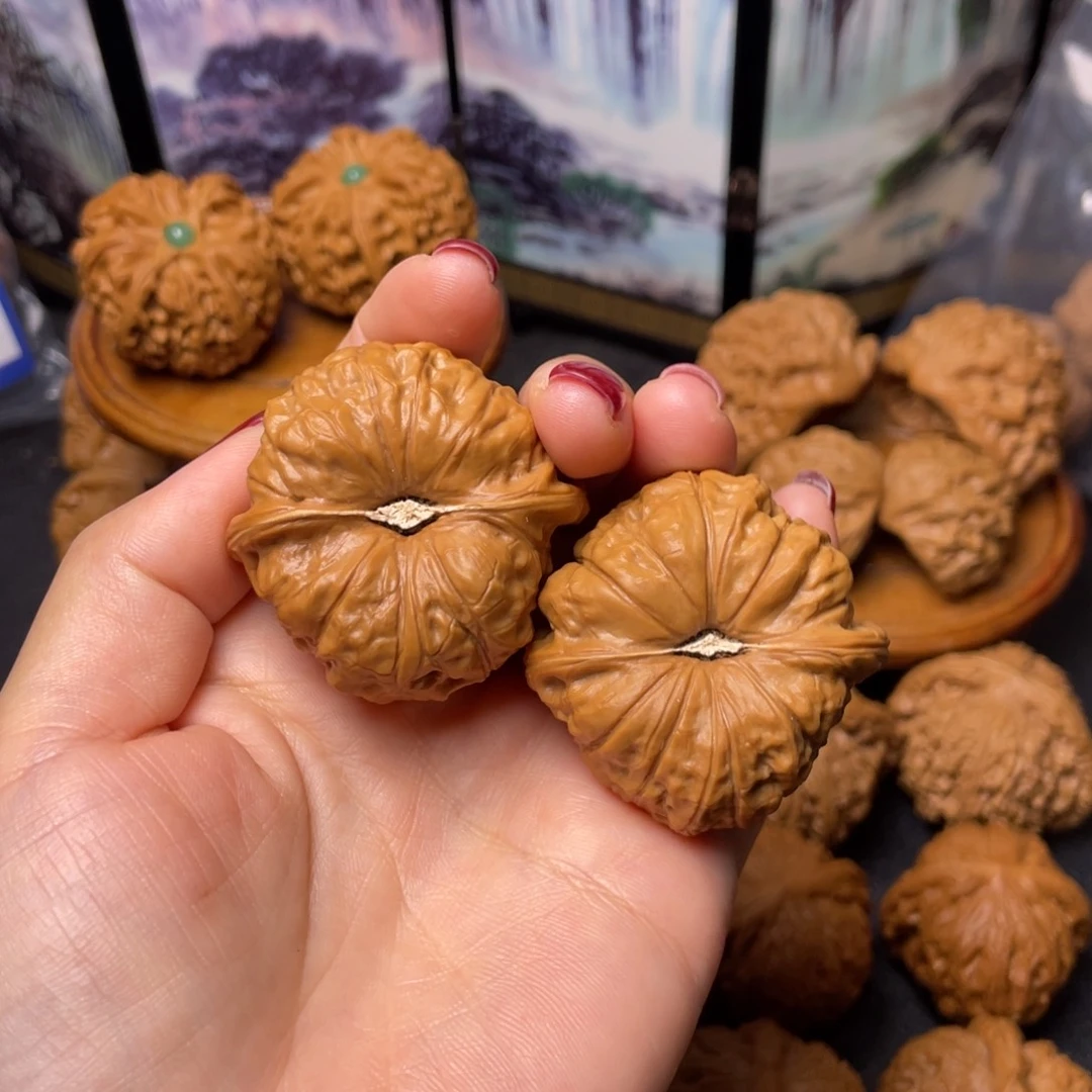 把件文玩核桃43.5南瓜墩