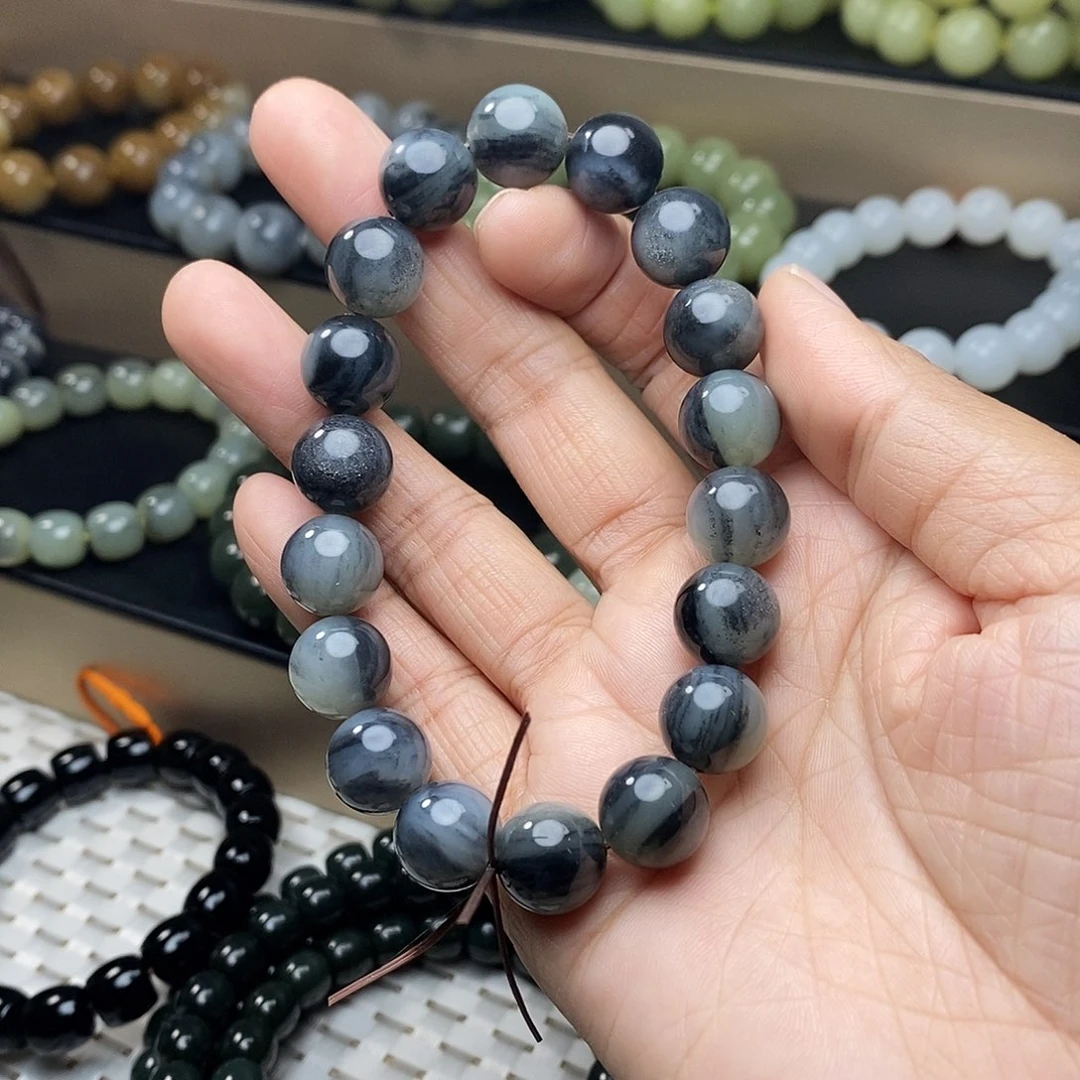 和田玉未镶嵌手链卡12