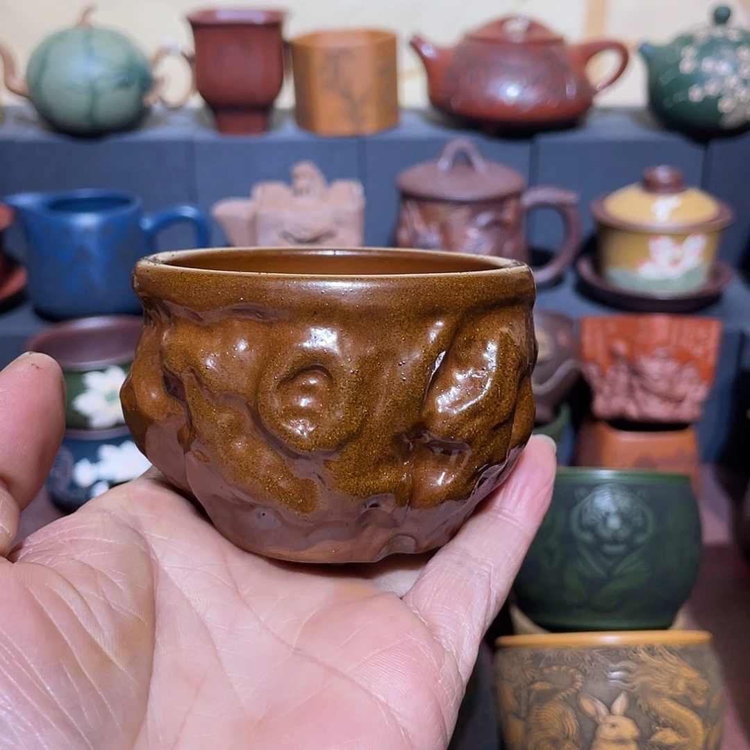 原矿紫砂手工主人杯