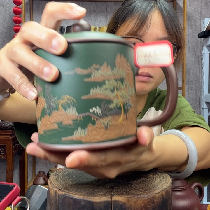 茶杯紫砂原矿紫砂杯
