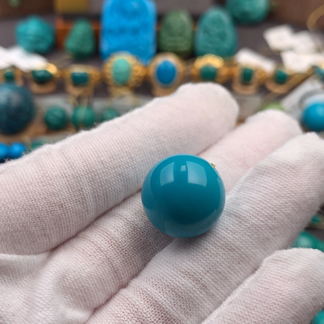 绿松石未镶嵌发饰16.7mm