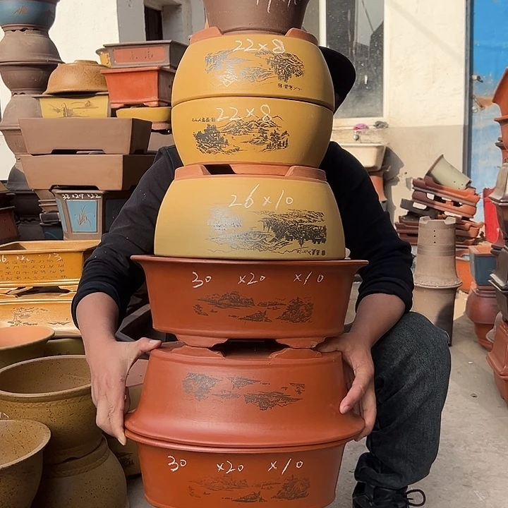 紫砂花盆紫砂花盆