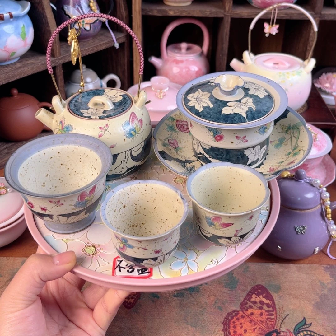 盖碗陶朱***姐茶香味十足的盖碗搭配