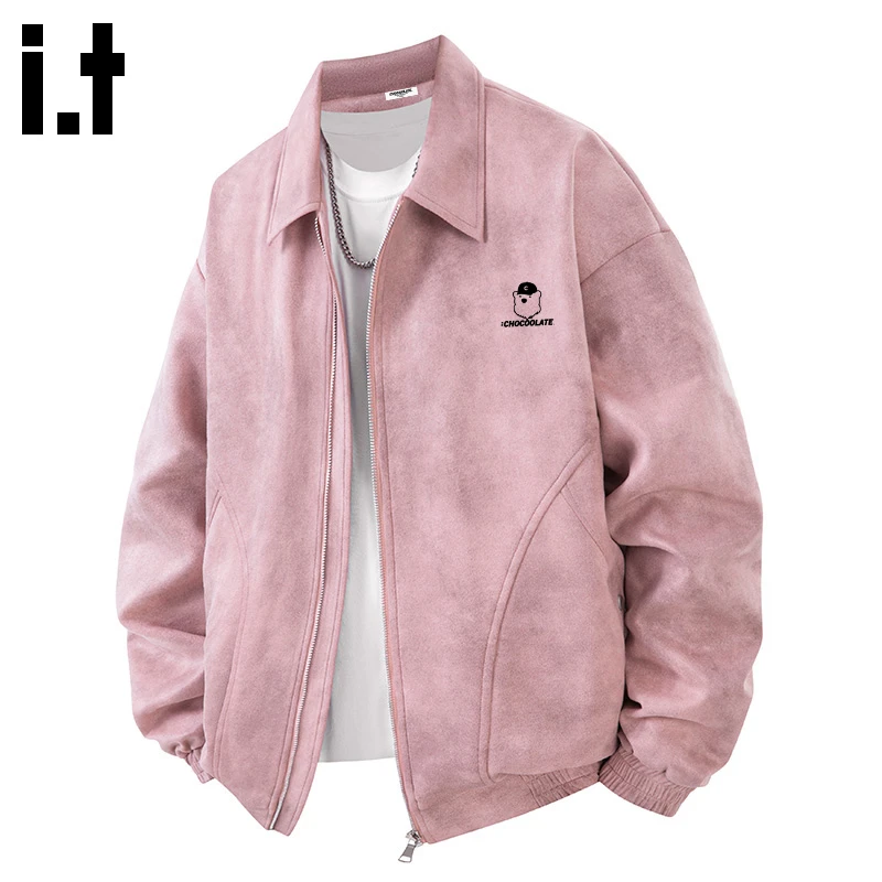 i.t:CHOCOOLATE潮牌工装机车夹克男秋冬新款高街痞帅宽松保暖外套