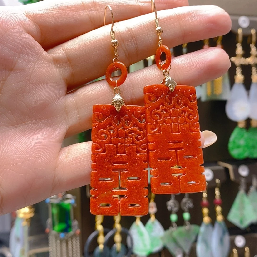 未镶嵌翡翠耳饰翡翠