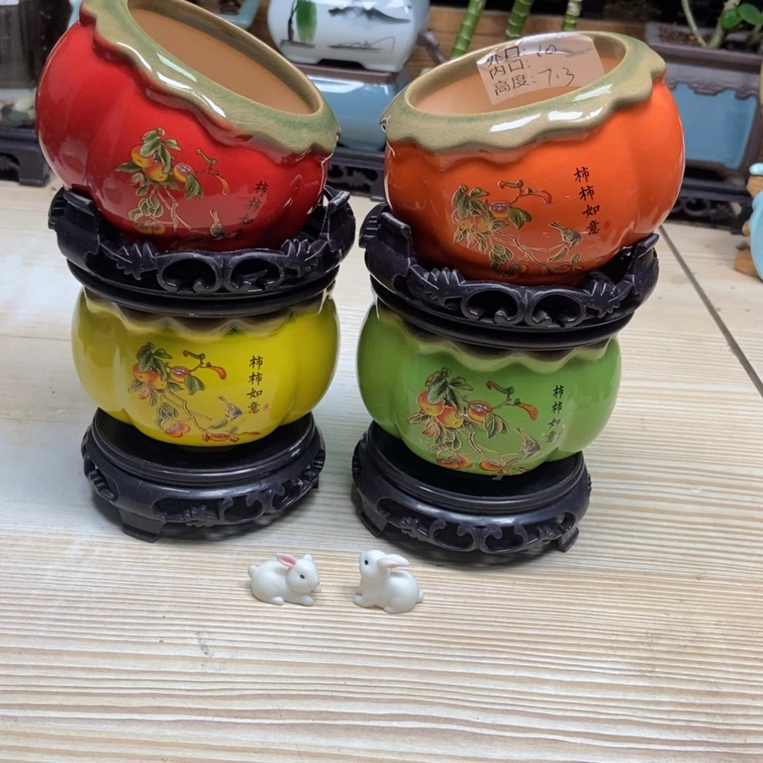 瓷片陶瓷花盆陶瓷艺术