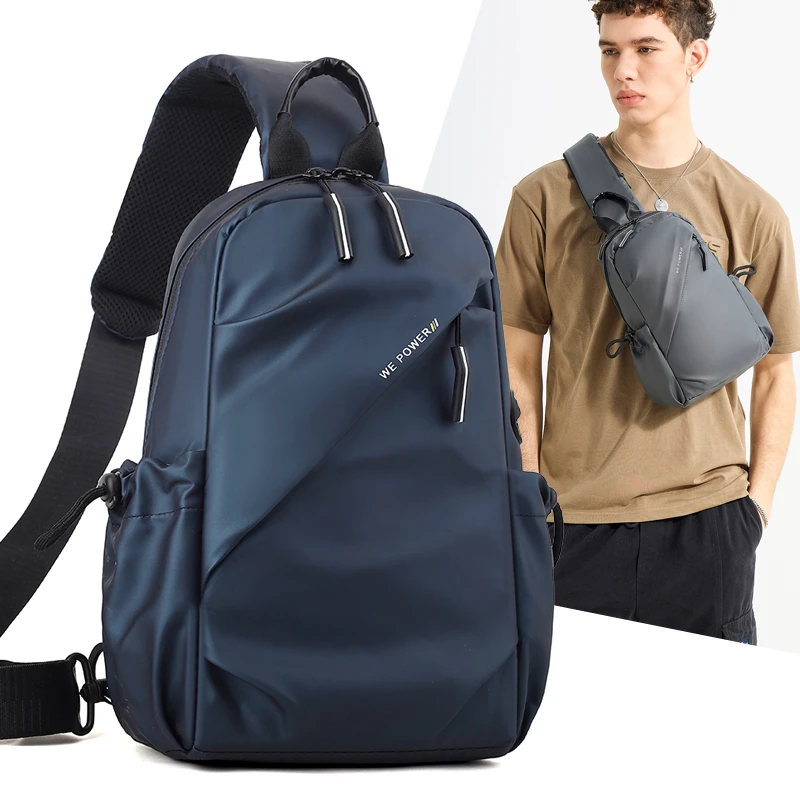 多功能纯色单肩包运动小包潮防水牛津布斜挎包帆布背包斜跨包