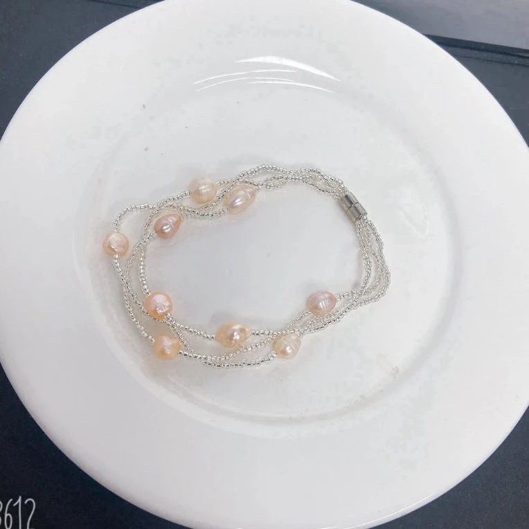 天然淡水珍珠A221满天星百搭磁吸扣手链（多样性发）