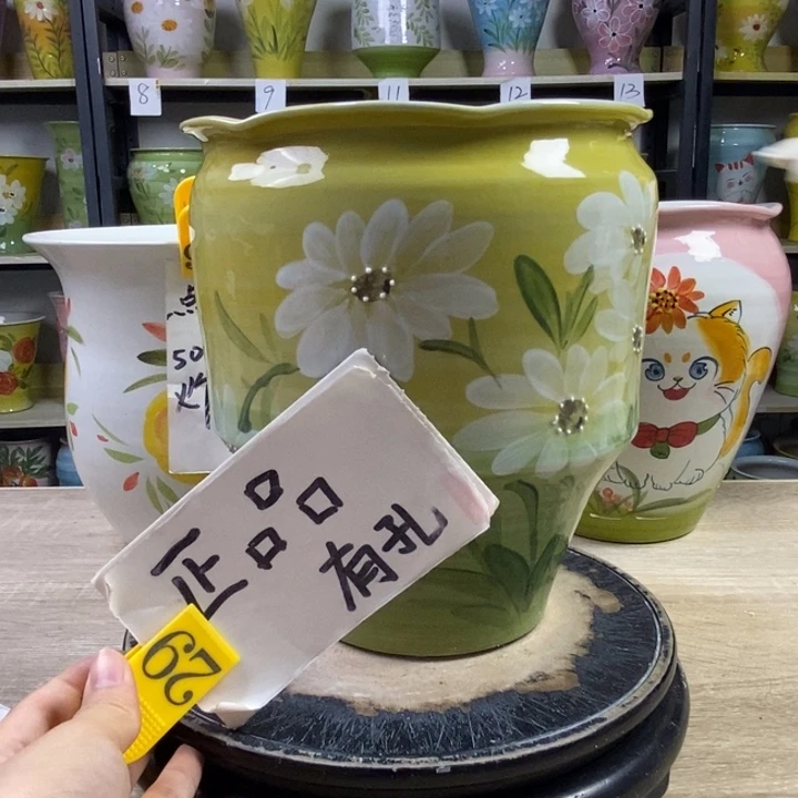 景德镇高温陶瓷花盆