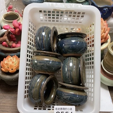 紫砂花盆556微瑕品口径4厘米左右