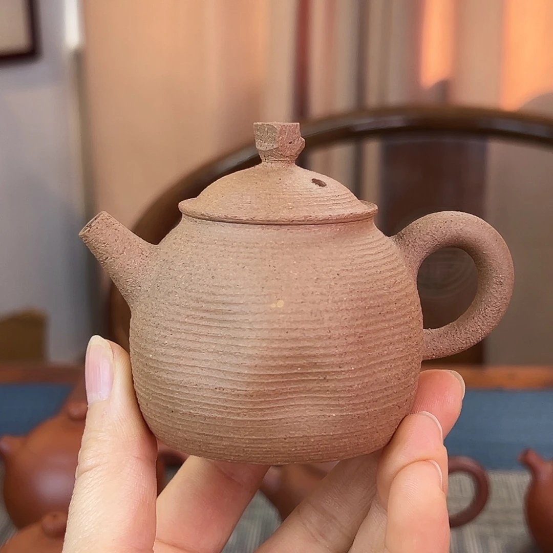 紫砂茶壶精品原矿 松花泥 全手工制作 120cc