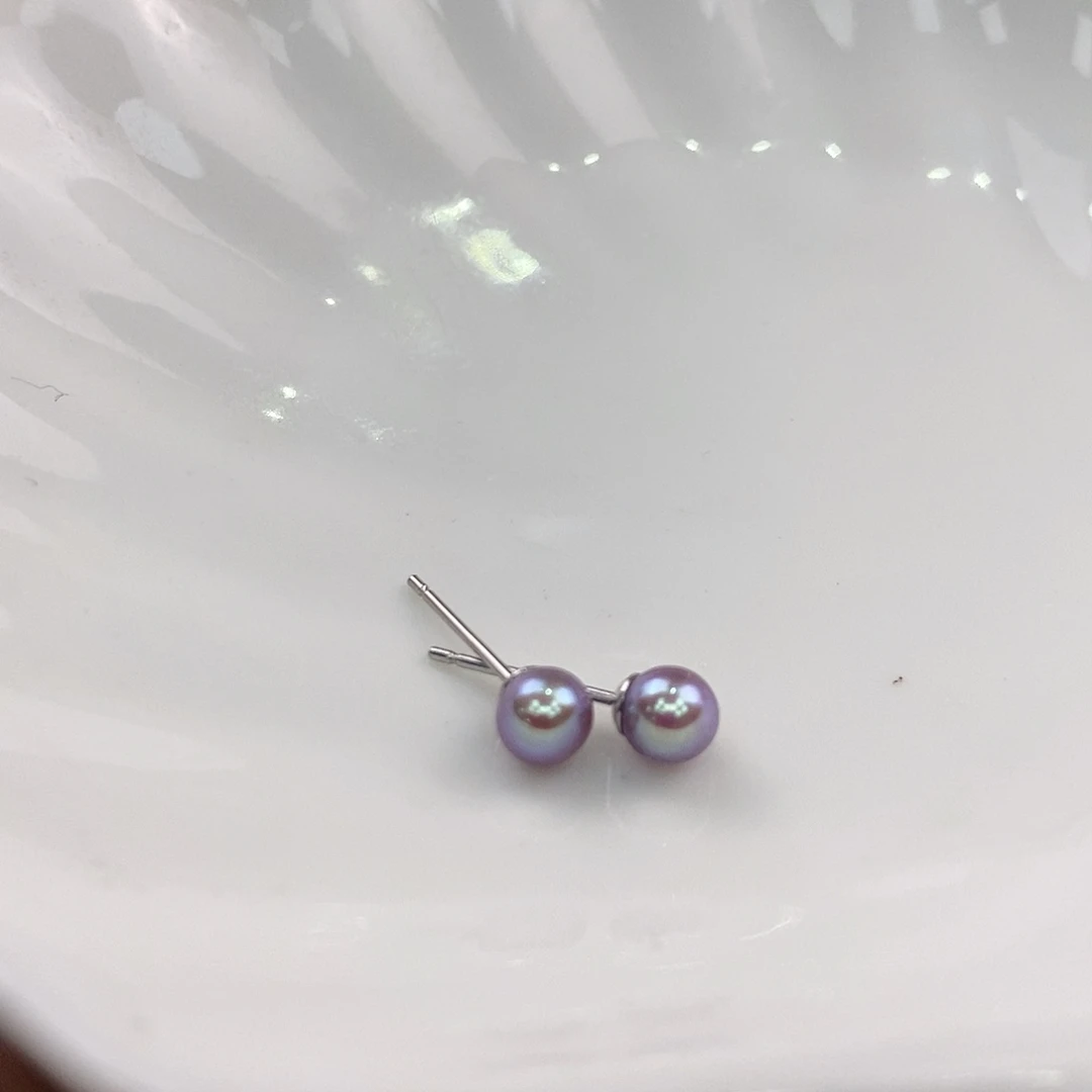 耳饰淡水珍珠银S925镶嵌