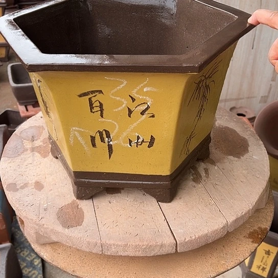 紫砂花盆透气花盆