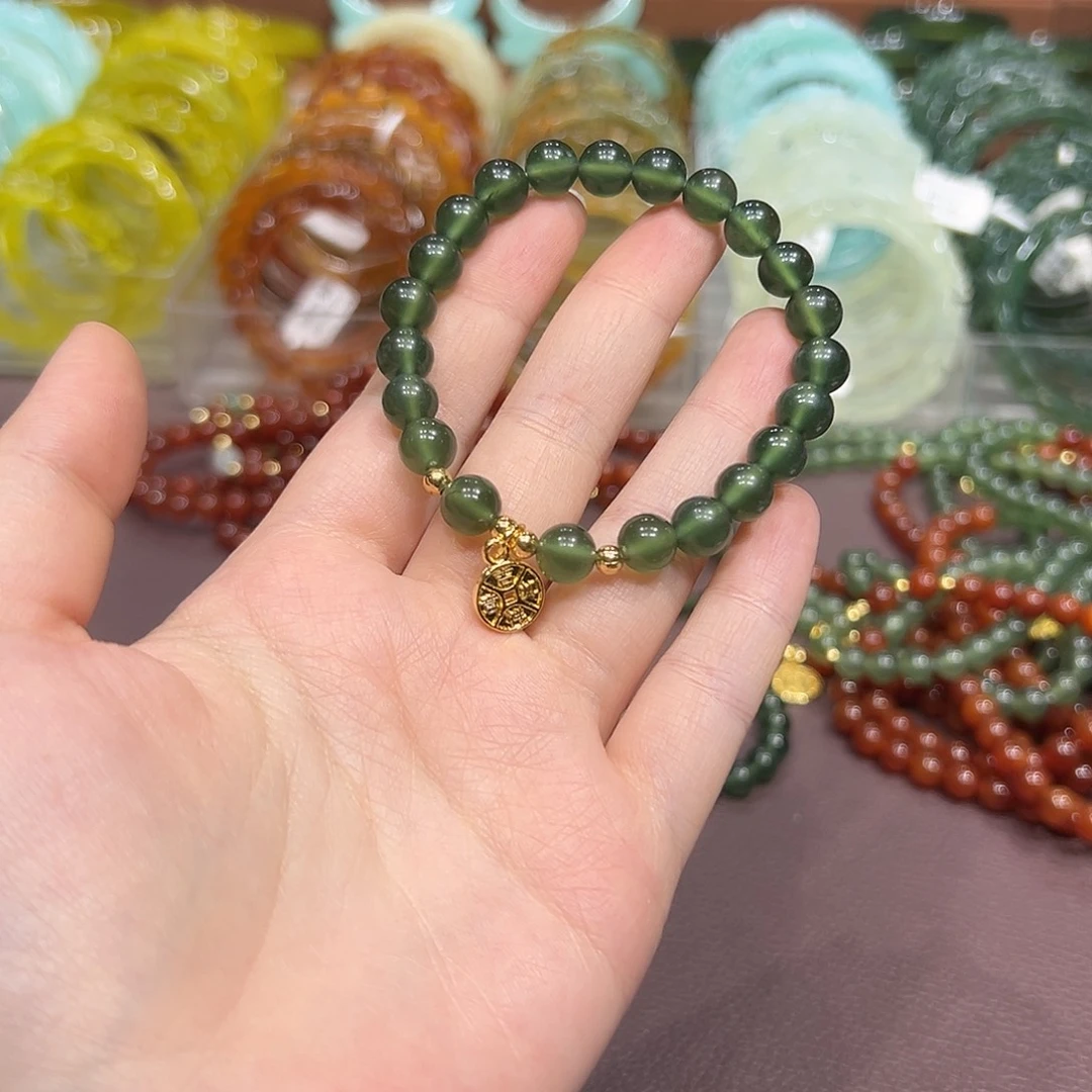 蛇纹石玉未镶嵌手链