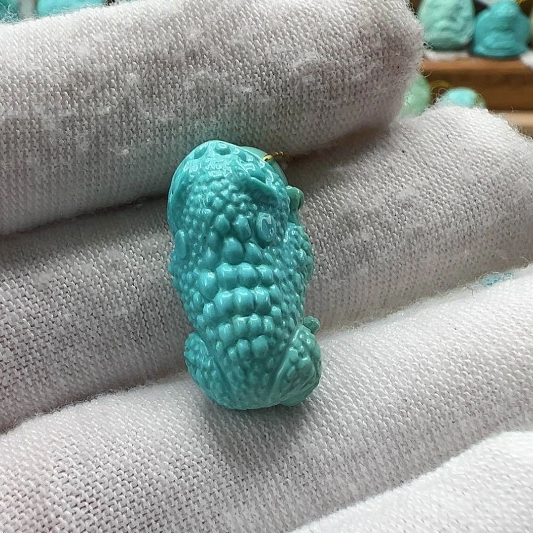 绿松石金蟾 未镶嵌