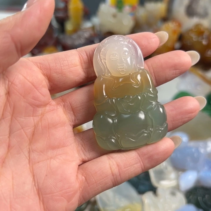 玛瑙/玉髓吊坠(不含链)未镶嵌