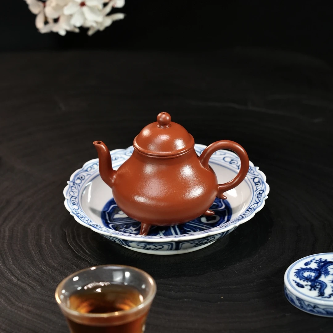 【三足·玉婷】 原矿优质朱泥·150cc·7孔