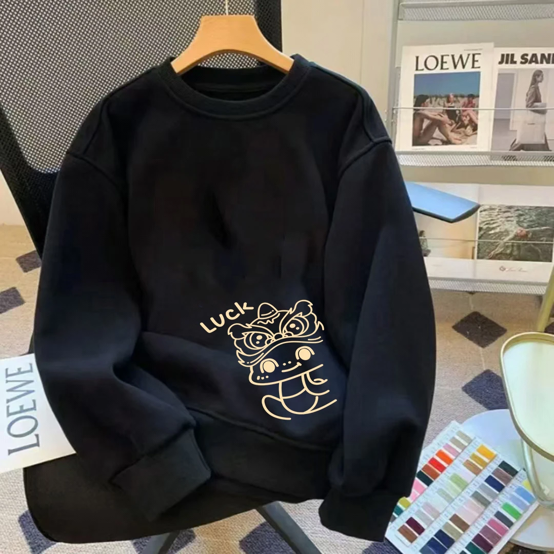 蛇年新款卫衣印花重磅卫衣潮流长袖卫衣秋冬男上衣男士时尚休闲